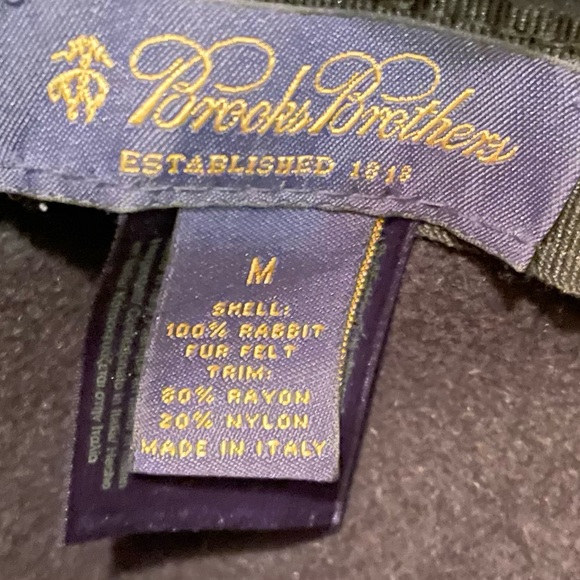 Brooks Brothers Rabbit Fur Hat Made in Italy - Picture 6 of 6